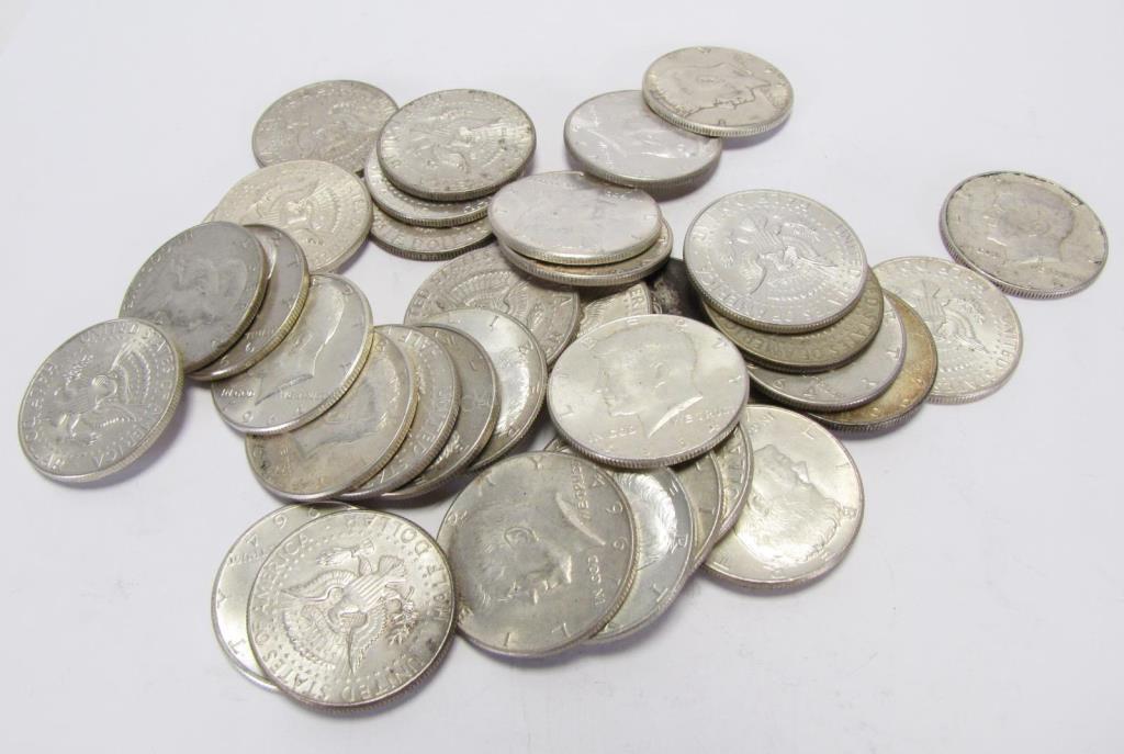 Appraisal: Collection of Kennedy Silver Half Dollar Coins total oz troy