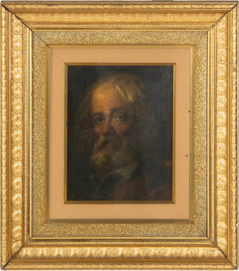 Appraisal: ARTIST UNKNOWN PORTRAIT OF A MANoil on canvas unsigned Condition