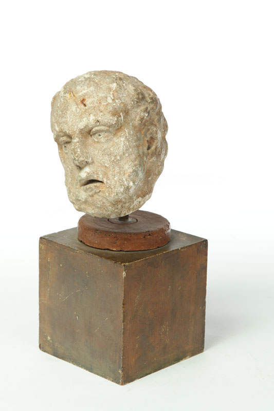 Appraisal: PORTRAIT BUST OF A MAN EUROPEAN Marble Classical head of