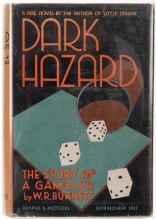 Appraisal: Burnett W R Dark Hazard New York Harper Brothers First