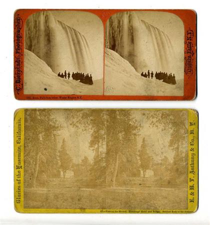 Appraisal: pieces Photographs - Stereoview Cards ca - American Includes Western