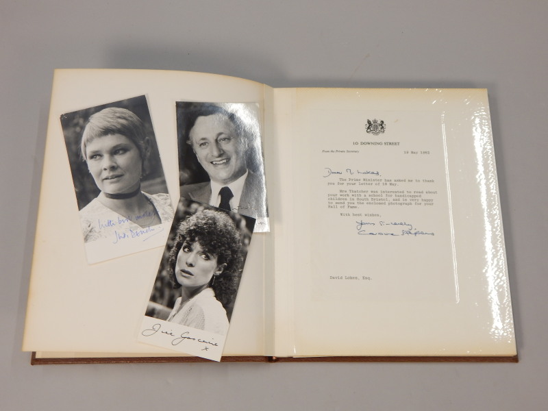 Appraisal: An album of autographs to include Judy Dench Terry Wogan