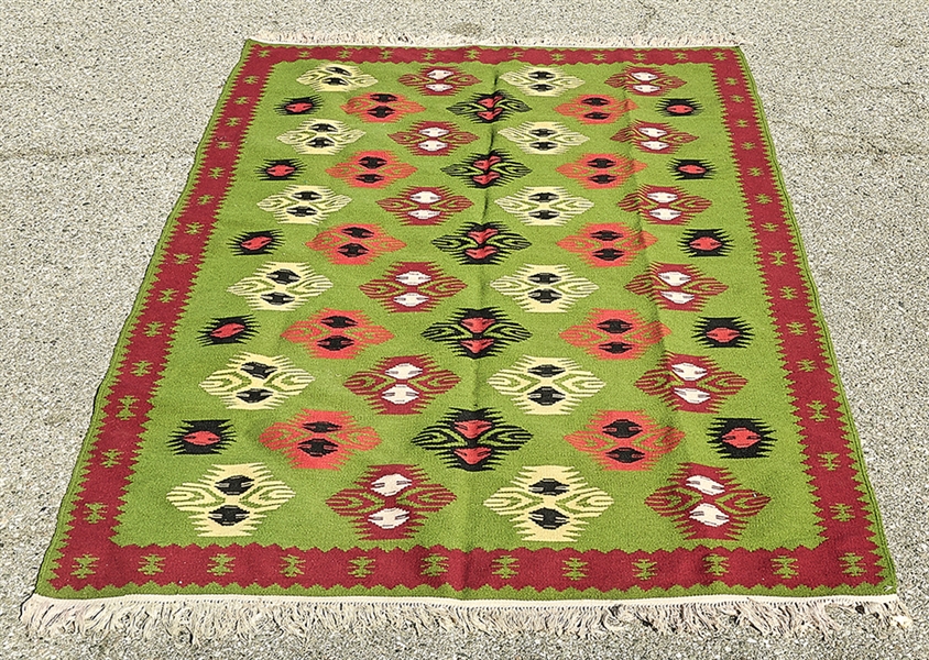 Appraisal: Turkish kilim rug x approx