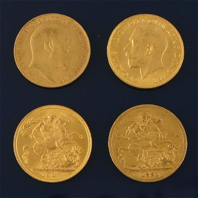 Appraisal: Four sovereigns and