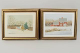 Appraisal: Two Paintings By James P Feriola O C James P