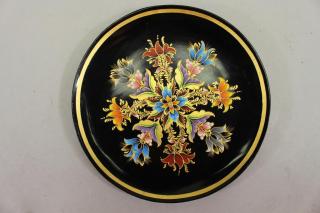 Appraisal: th C Mexican Lacquerware Dish th C Mexican Lacquerware Dish