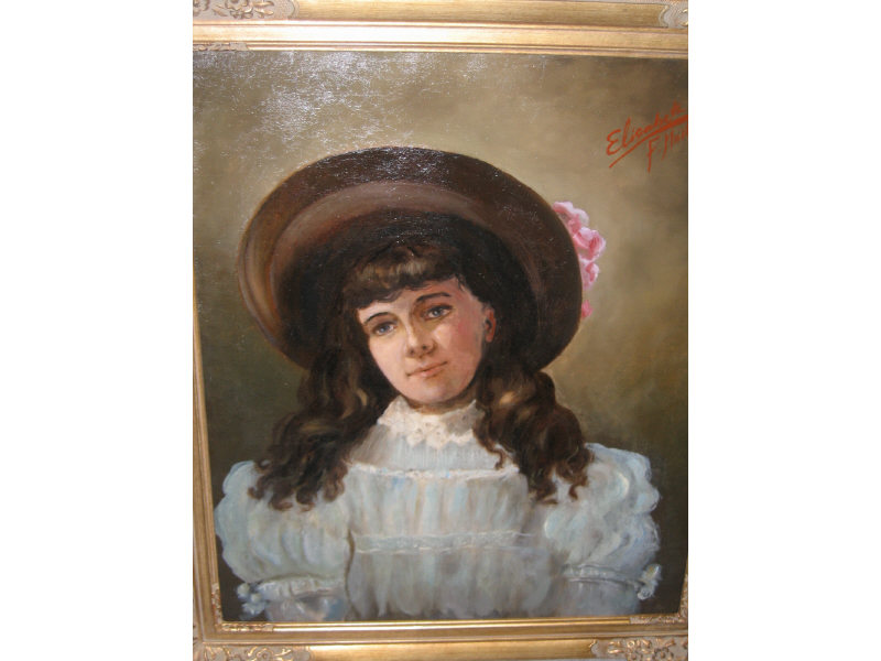 Appraisal: F MARTENS AMERICAN th- th Century ELISABETH oil on canvas