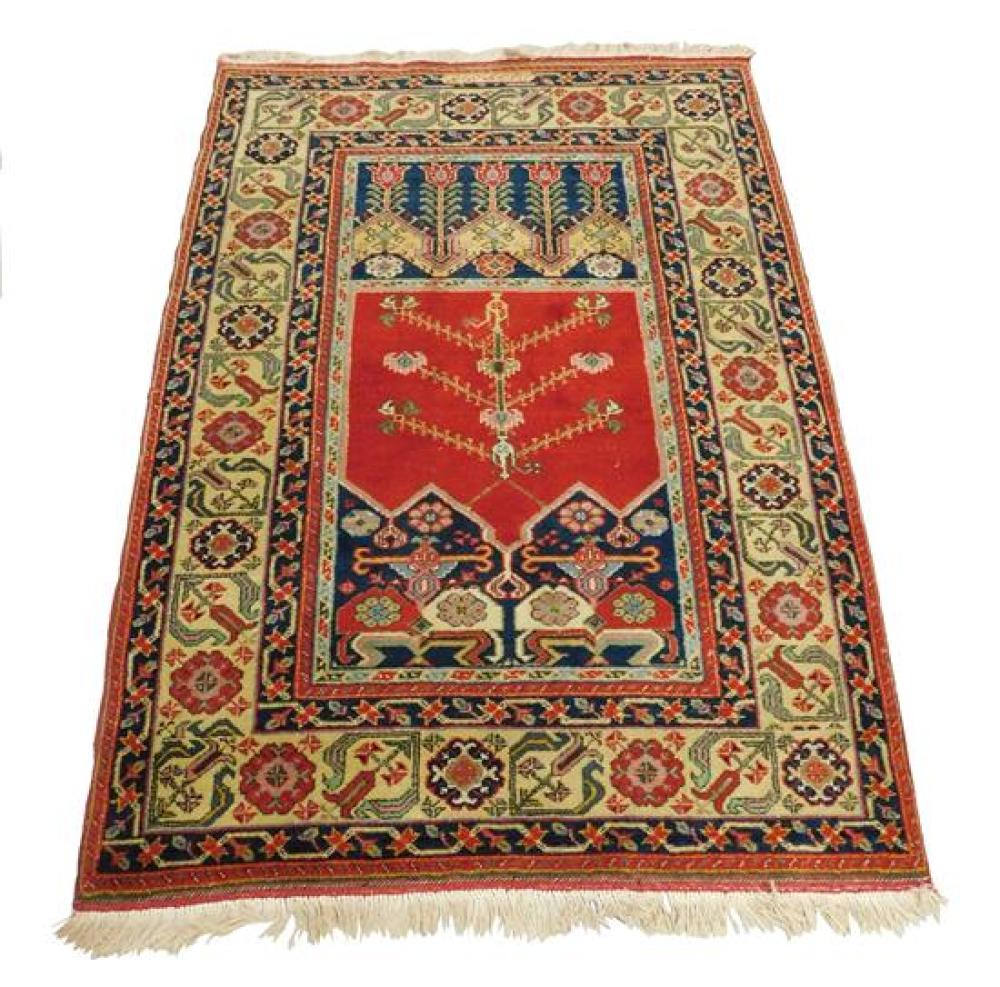 Appraisal: RUG Modern Turkish style prayer rug ' x ' hand-made