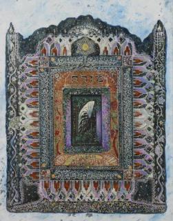 Appraisal: BEN-YEHUDA Yitzhak Mixed Media on Paper Next Year in Jerusalem