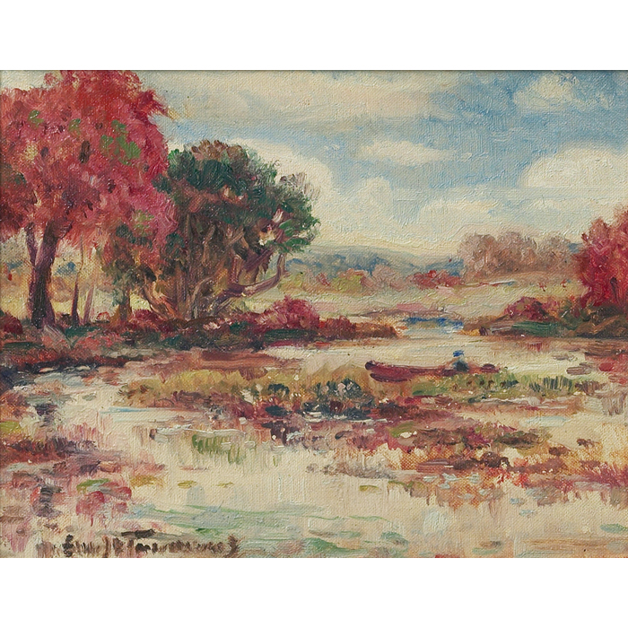 Appraisal: Edward J Finley Timmons American - Autumn oil on cardboard