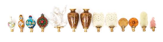 Appraisal: Sale Lot A Collection of Thirteen Asian Lamp Finials of