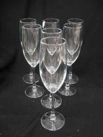 Appraisal: Crystal Tall Champagne Flutes '' excellent