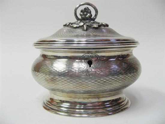 Appraisal: A German Silverplate Tea Caddy by Arthur Krupp of Berndorf