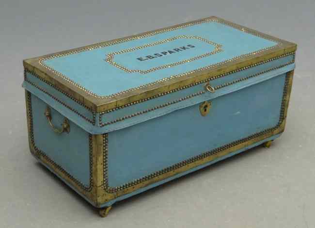 Appraisal: Early theater trunk marked ''E B Sparks'' '' Length