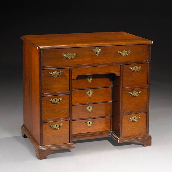 Appraisal: A George III mahogany desk last quarter th century The