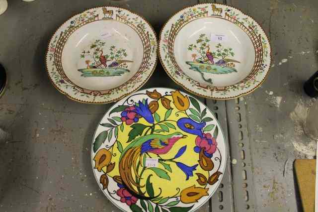 Appraisal: A PAIR OF SAMSON PORCELAIN ARMORIAL POLYCHROME CIRCULAR BOWLS with