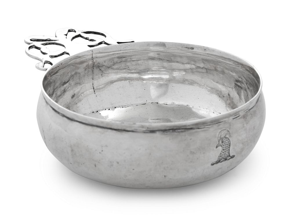 Appraisal: An American Silver Porringer An American Silver Porringer th th