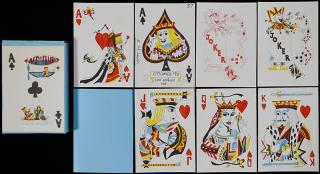 Appraisal: Elaine Lewis Citicards Playing Cards Bradford J OB Mint Lewis