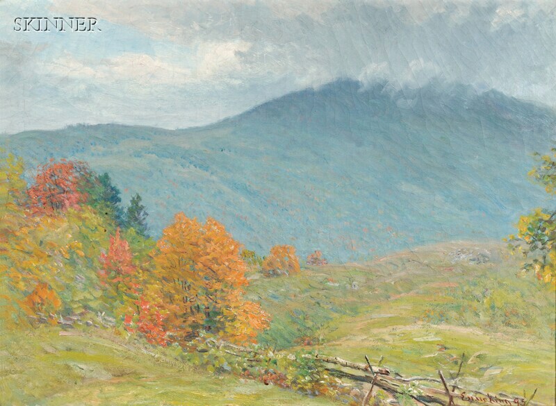 Appraisal: John Joseph Enneking American - Early Autumn Trees Signed and