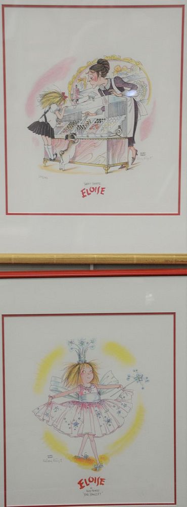 Appraisal: Group of Three Framed Eloise Illustrations each lithograph in colors