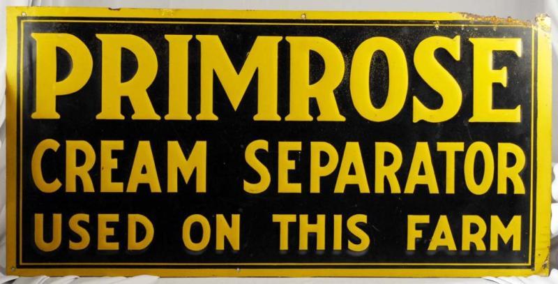 Appraisal: Lot of Advertising Signs Description Includes tin Primrose and Dependable