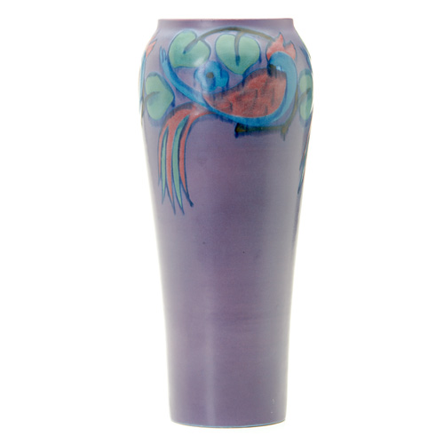 Appraisal: ROOKWOOD Tall Wax Matte vase painted by William Hentschel with