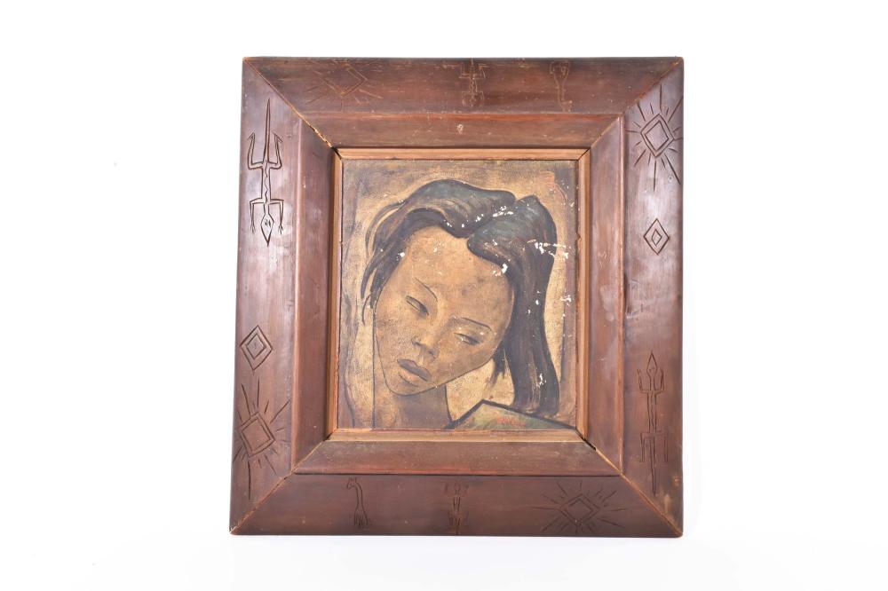 Appraisal: ANGEL BOTELLO PUERTO RICAN - Head of a Girl Signed