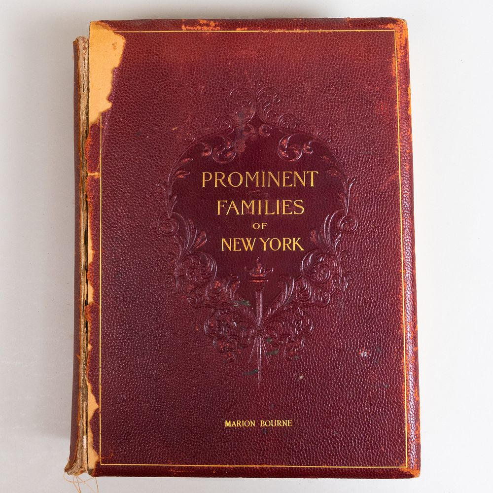 Appraisal: Marion Bourne Prominent Families of New York Published by The