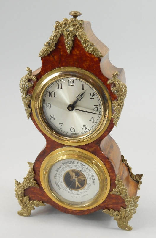 Appraisal: A late thC early thC French mantel clock and barometer