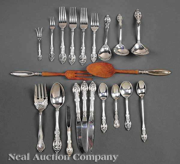 Appraisal: A Gorham Sterling Silver Flatware Service La Scala pattern introduced