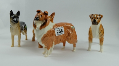 Appraisal: Beswick Alsatian Boxer Collie and Corgi B