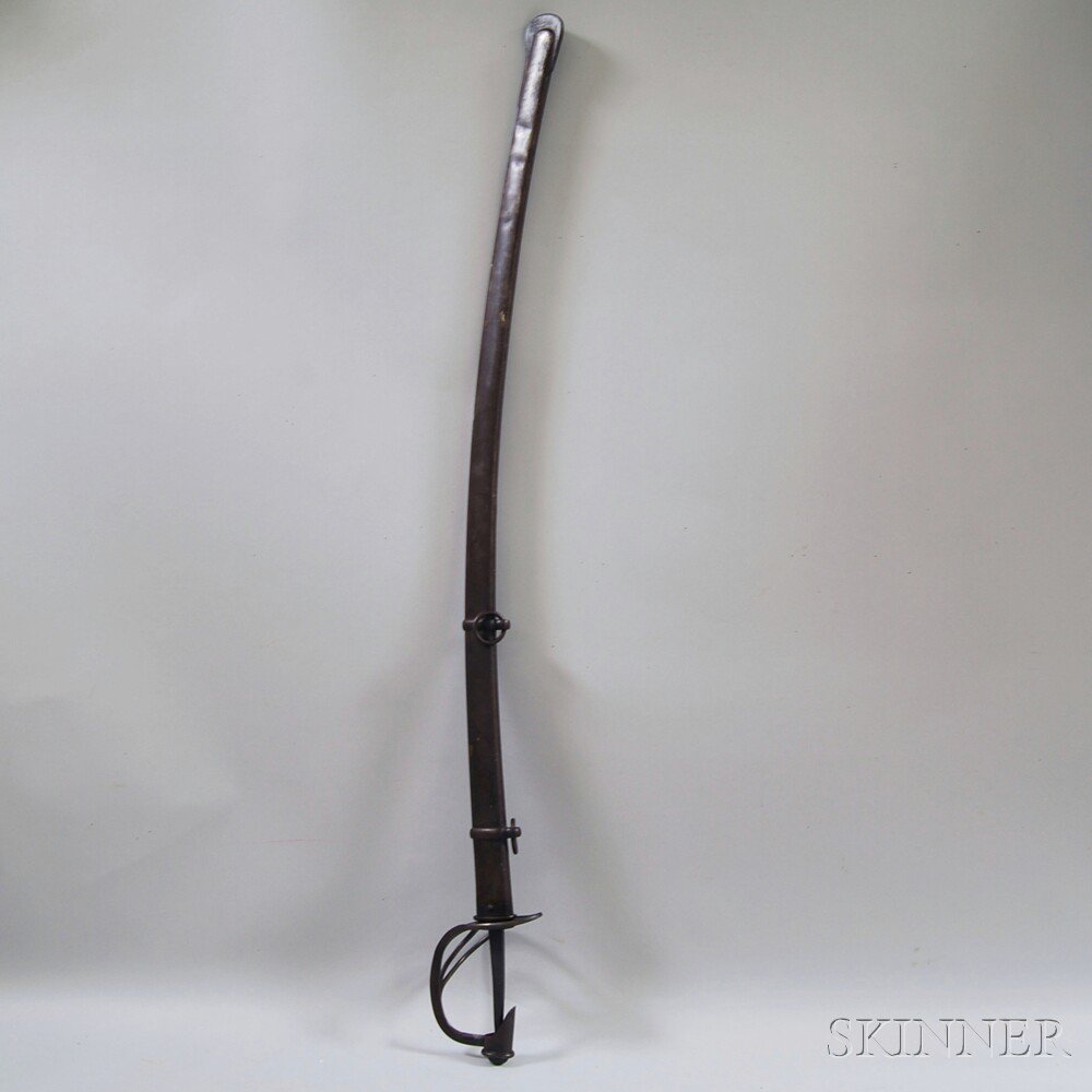 Appraisal: Early th Century Cavalry Saber impressed U S J-C to