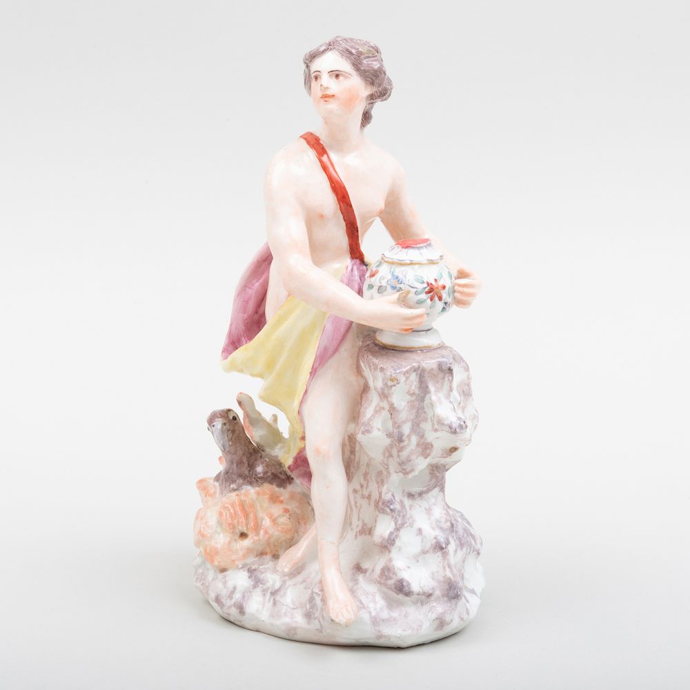 Appraisal: Bow Porcelain Figure of Jupiter in high Condition Minor wear