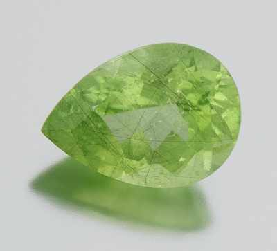 Appraisal: An Unmounted Peridot Gemstone Offered with an Appraisal mini report