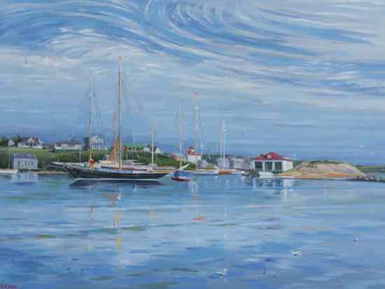 Appraisal: HAROLD CARL GEYER American - MENEMSHA MARTHA'S VINEYARD signed lower