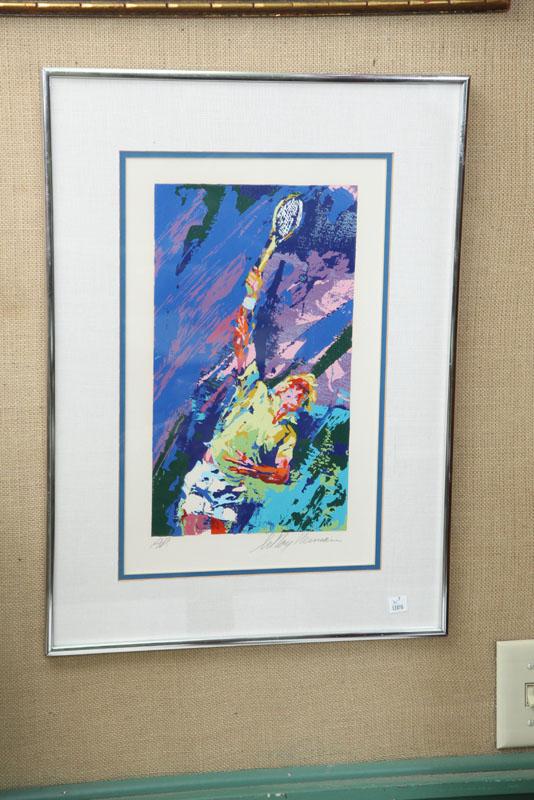 Appraisal: LEROY NEIMAN ARTIST PROOF Serigraph of a tennis player entitled