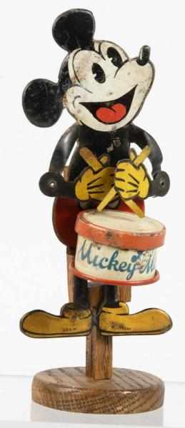 Appraisal: Tin Litho Nifty Disney Mickey Mouse Drummer Toy Description German