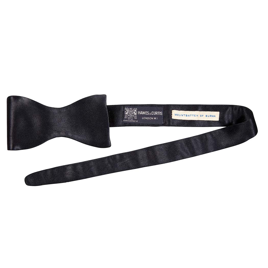 Appraisal: Black Satin Bow Tie Given to Mr Fairbanks by Lord