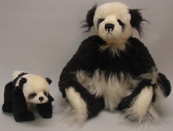 Appraisal: Pair of mohair Pochung Mountain Panda bears designed and made