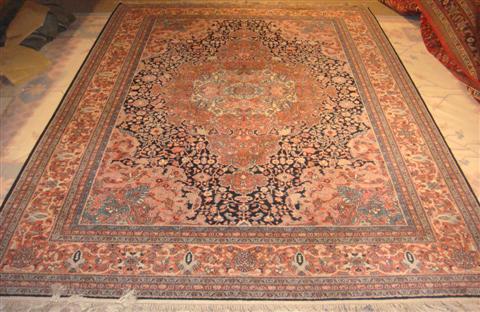 Appraisal: KARASTAN PINK AND BLUE FLORAL DESIGNED RUGS x Feet Provenance