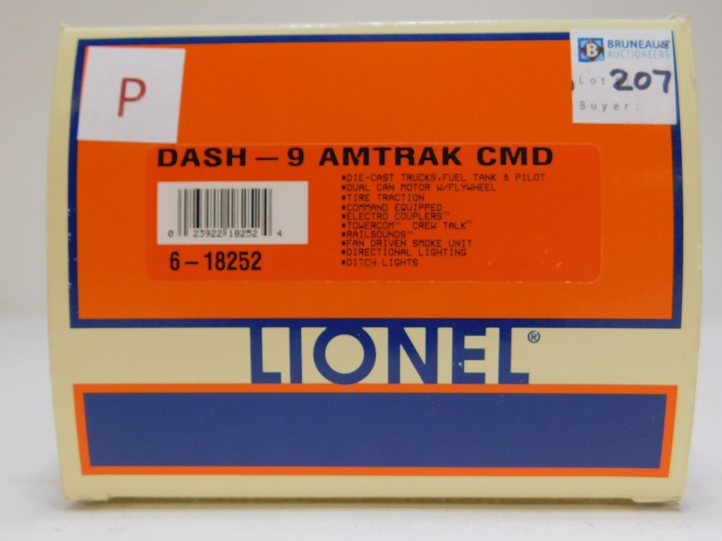 Appraisal: LIONEL DASH- AMTRAK COMMAND LOCOMOTIVE O TRAIN Item no -