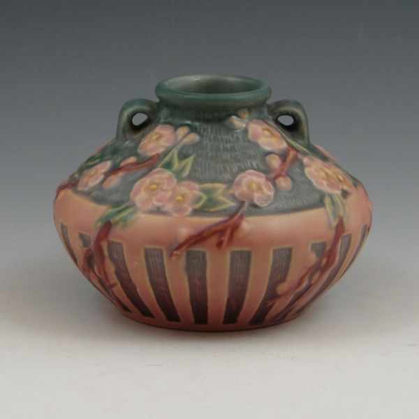 Appraisal: Roseville Cherry Blossom - '' squat vase in pink and