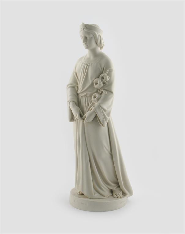 Appraisal: A Copeland Parian figure of Chastity