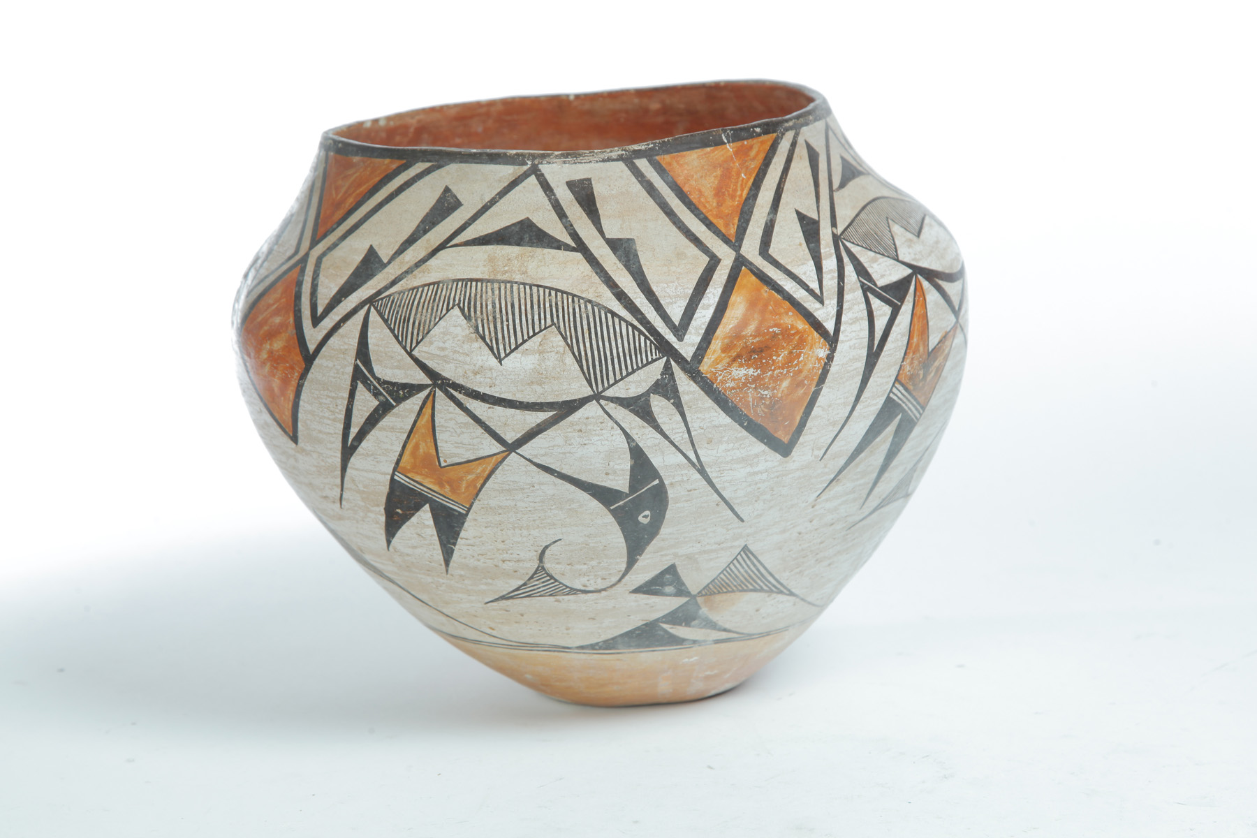 Appraisal: ACOMA POTTERY VESSEL First half- th century Polychrome slip with