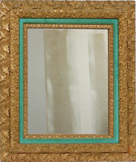 Appraisal: GILT FRAME MIRROR GILT FRAME MIRROR H W Ivy and