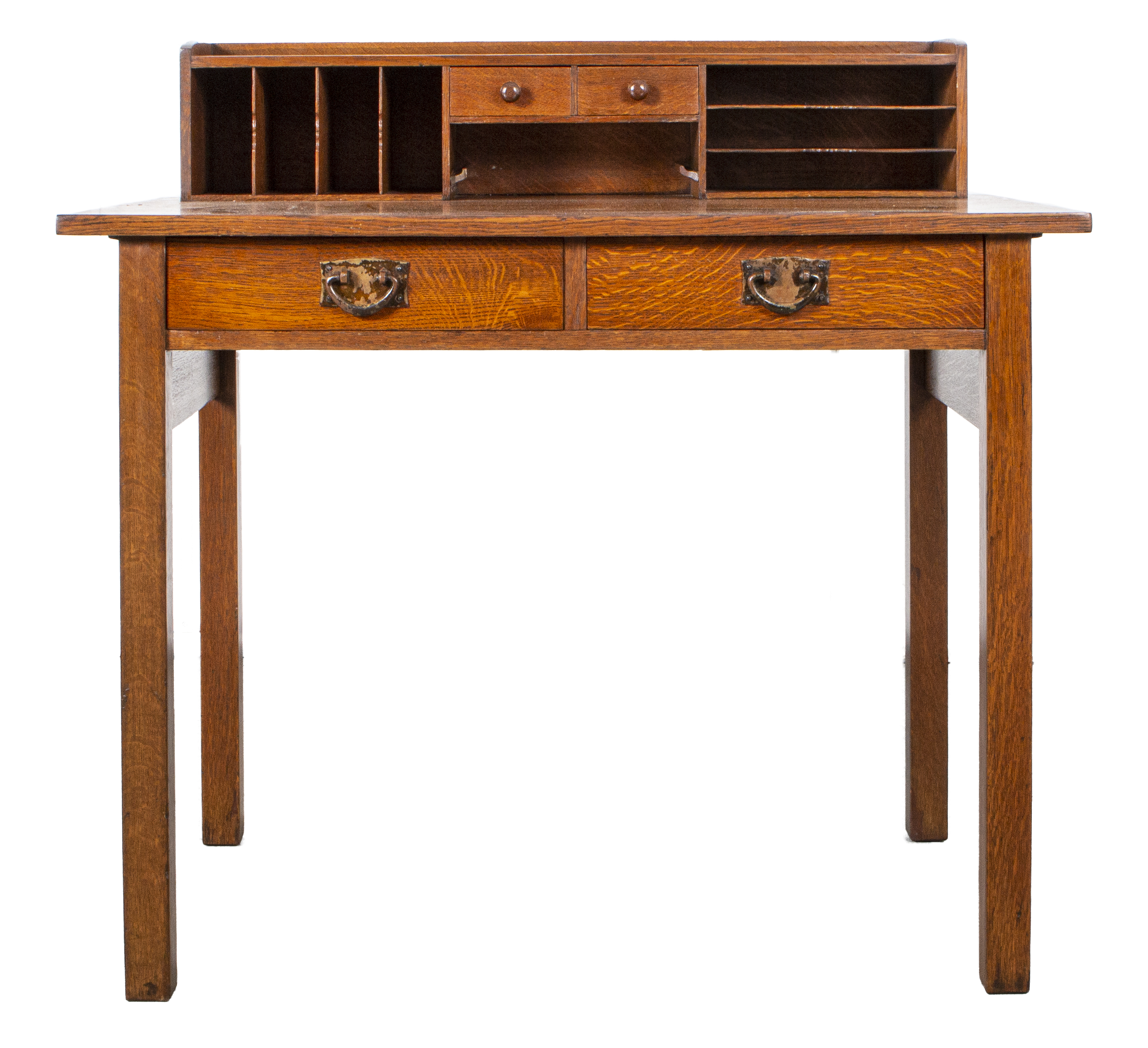 Appraisal: GUSTAV STICKLEY ARTS CRAFTS MISSION DESK Gustav Stickley Arts and