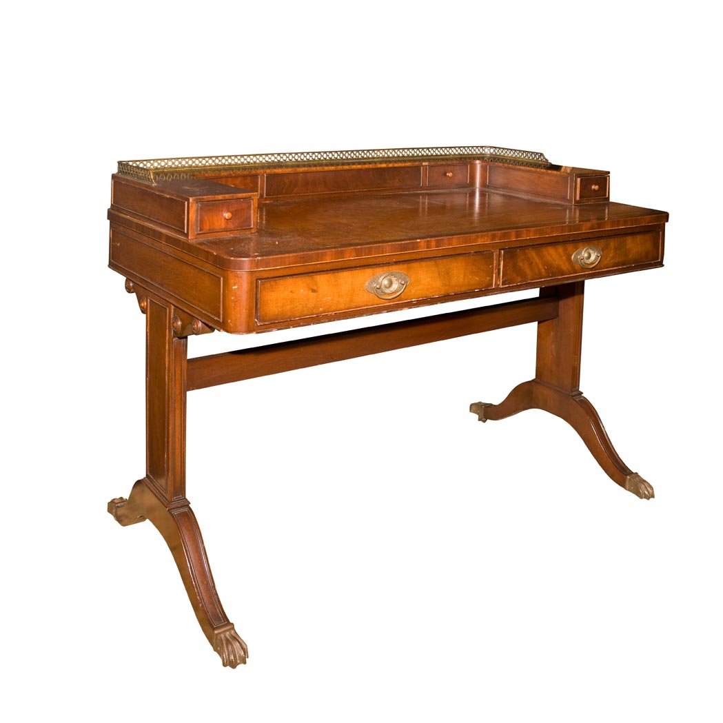 Appraisal: Georgian Style Mahogany Desk Height inches width inches depth inches