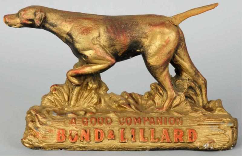 Appraisal: Bond Lillard Whiskey Store Advertising Figure s Plaster Condition Excellent