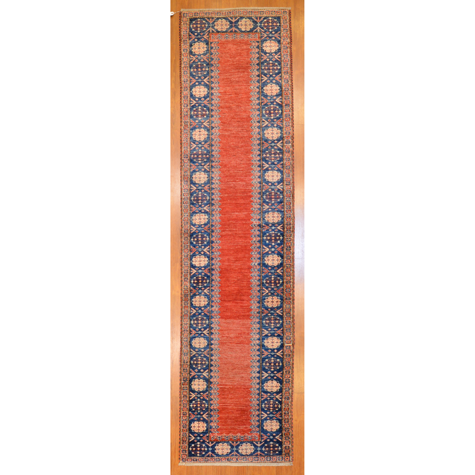 Appraisal: PAK KAZAK RUNNER PAKISTAN X Fourth quarter- th century hand-knotted