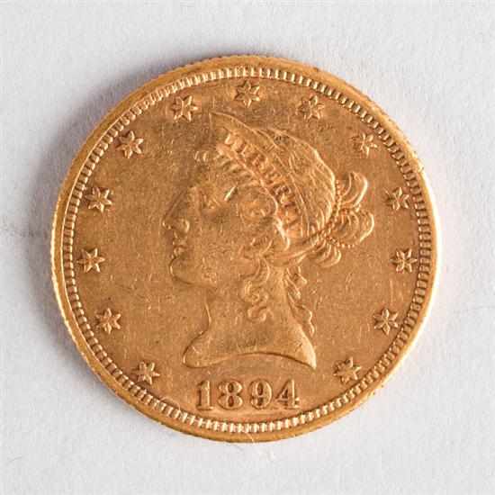 Appraisal: United States Coronet gold eagle O VF- Estimate - Coin